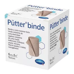 PÜTTER Bandaż 6 cm x 5 m, 1 szt