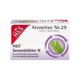 H&amp;S Liście senesu N woreczki filtracyjne, 20X1,0 g