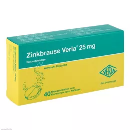 ZINKBRAUSE Verla 25 mg tabletki musujące, 40 szt