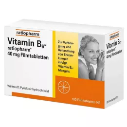 VITAMIN B6-RATIOPHARM 40 mg tabletki powlekane, 100 szt
