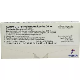 AURUM D 10/Stophanthus Kombe D 6 AA Ampoules, 8x1 ml