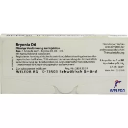 BRYONIA d 6 ampuls, 8x1 ml