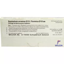 EQUISETUM ARVENSE D 15/Formica D 10 aa ampułki, 8X1 ml