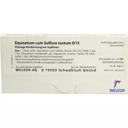 EQUISETUM CUM Sulfure Tostum D 15 ampuli, 8x1 ml