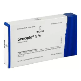 GENCYDO 5% roztwór do wstrzykiwań 8 szt