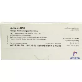 Lachesis d 30 ampułki, 8x1 ml