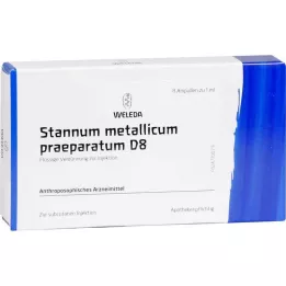 STANNUM METALLICUM Praeparatum D 8 ampuli, 8x1 ml
