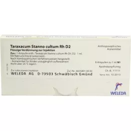 TARAXACUM STANNO Cultum RH D 2 ampules, 8x1 ml