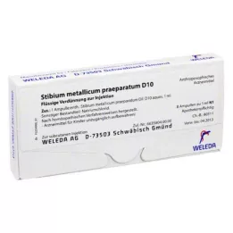 STIBIUM METALLICUM PRAEPARATUM d 10 ampuli, 8x1 ml