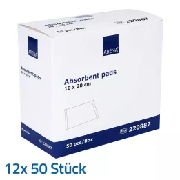 SAUGKOMPRESSEN niesterylne 10x20 cm 400 g/m, 12X50 szt
