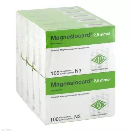 MAGNESIOCARD Tabletki powlekane 2,5 mmol, 10X100 szt