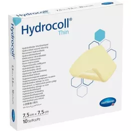 HYDROCOLL Cienkie skojarzenie ran 7,5 x 7,5 cm, 10 szt