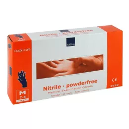 NITRIL Rękawice bez przyspieszacza pudrowe średnie 100 szt