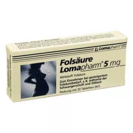 FOLSÄURE LOMAPHARM tabletki 5 mg, 20 szt
