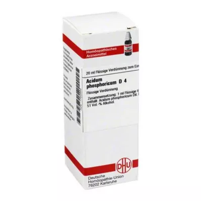 ACIDUM PHOSPHORICUM D 4 Rozcieńczenie, 20 ml ACIDUM PHOSPHORICUM D 4 Rozcieńczenie, 20 ml