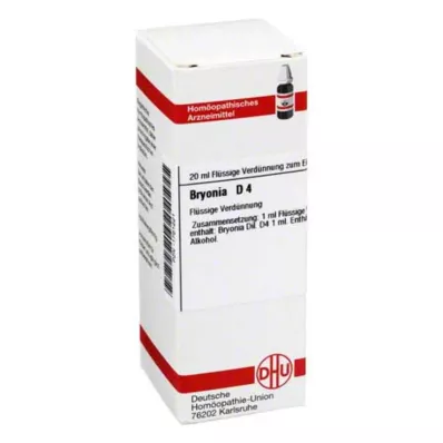 BRYONIA D 4 Rozcieńczenie, 20 ml BRYONIA D 4 Rozcieńczenie, 20 ml