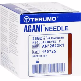 AGANI Kaniula 26 G 23 mm brązowa, 100 szt
