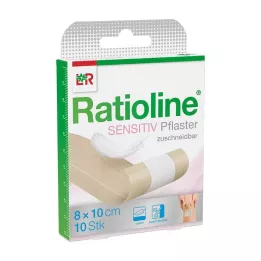 RATIOLINE opatrunek na rany wrażliwe 8 cm x 1 m, 1 szt