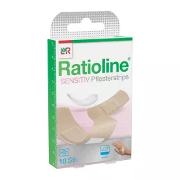 RATIOLINE paski z plastrami na wrażliwe miejsca w 2 rozmiarach, 10 szt