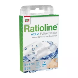 RATIOLINE plaster natryskowy aqua 5x7 cm, 5 szt
