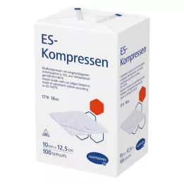 ES-KOMPRESSEN niejałowe 10x12,5 cm 16-drożne, 100 szt