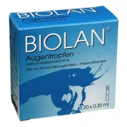 BIOLAN krople do oczu pipety z pojedynczym nosem, 20x0,35 ml