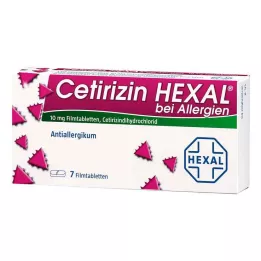 CETIRIZIN HEXAL Tabletki powlekane na alergie 7 szt