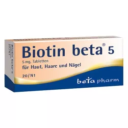 BIOTIN BETA 5 tabletek, 20 szt