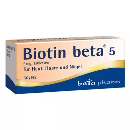 BIOTIN BETA 5 tabletek, 50 szt