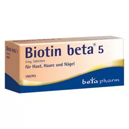 BIOTIN BETA 5 tabletek, 100 szt