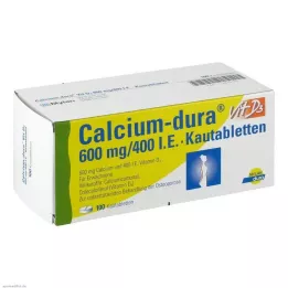 CALCIUM DURA Witamina D3 600 mg/400 I.E. tabletki do żucia, 100 szt
