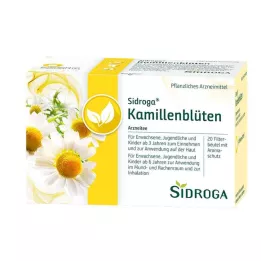 SIDROGA Torebki filtrujące do herbaty z kwiatów rumianku, 20X1,5 g