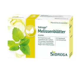 SIDROGA Torebki filtrujące do herbaty z liści melisy lekarskiej, 20X1,5 g