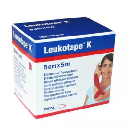 LEUKOTAPE K 5 cm czerwony, 1 szt