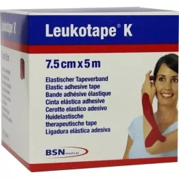 LEUKOTAPE K 7,5 cm czerwony, 1 szt