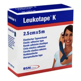 LEUKOTAPE K 2,5 cm niebieski, 1 szt