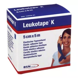 LEUKOTAPE K 5 cm niebieski, 1 szt