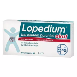 LOPEDIUM ostre na biegunkę ostrą kapsułki twarde 10 szt