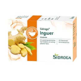 SIDROGA Torebki filtrujące do herbaty imbirowej, 20X0,75 g