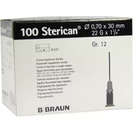STERICAN Kaniulowie Luer-Lok 0,70x30 mm Gr