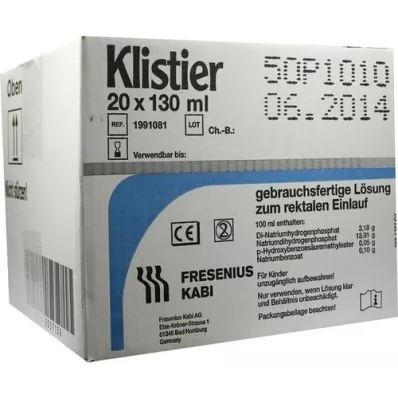 Klistier, 20x130 ml Klistier, 20x130 ml