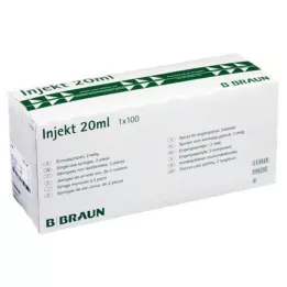 INJEKT Strzykawka Solo 20 ml Luer ekscentryczna PVC-fr., 100X20 ml