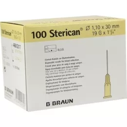 STERICAN Kaniulowie 19 GX1 1/4 1,1 x 30 mm, 100 szt