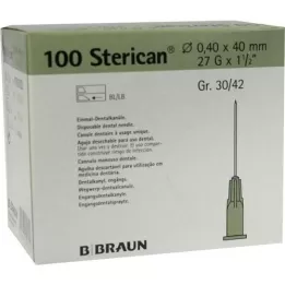STERICAN Dentalkan.luer 0,4x40 mm, 100 szt