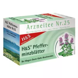 H&amp;S Torebki filtrujące do herbaty miętowej, 20X1,5 g