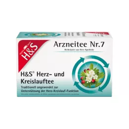 H&amp;S Torebki filtrujące do herbaty Heart Circulation, 20 x 2,0 g