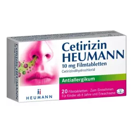 CETIRIZIN Heumann 10 mg tabletki powlekane, 20 szt