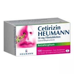 CETIRIZIN Heumann 10 mg tabletki powlekane, 100 szt