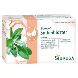 SIDROGA Torebki filtrujące do herbaty z liści szałwii, 20X1,5 g