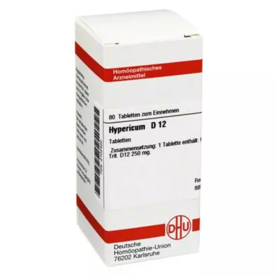 HYPERICUM D 12 tabletek, 80 szt